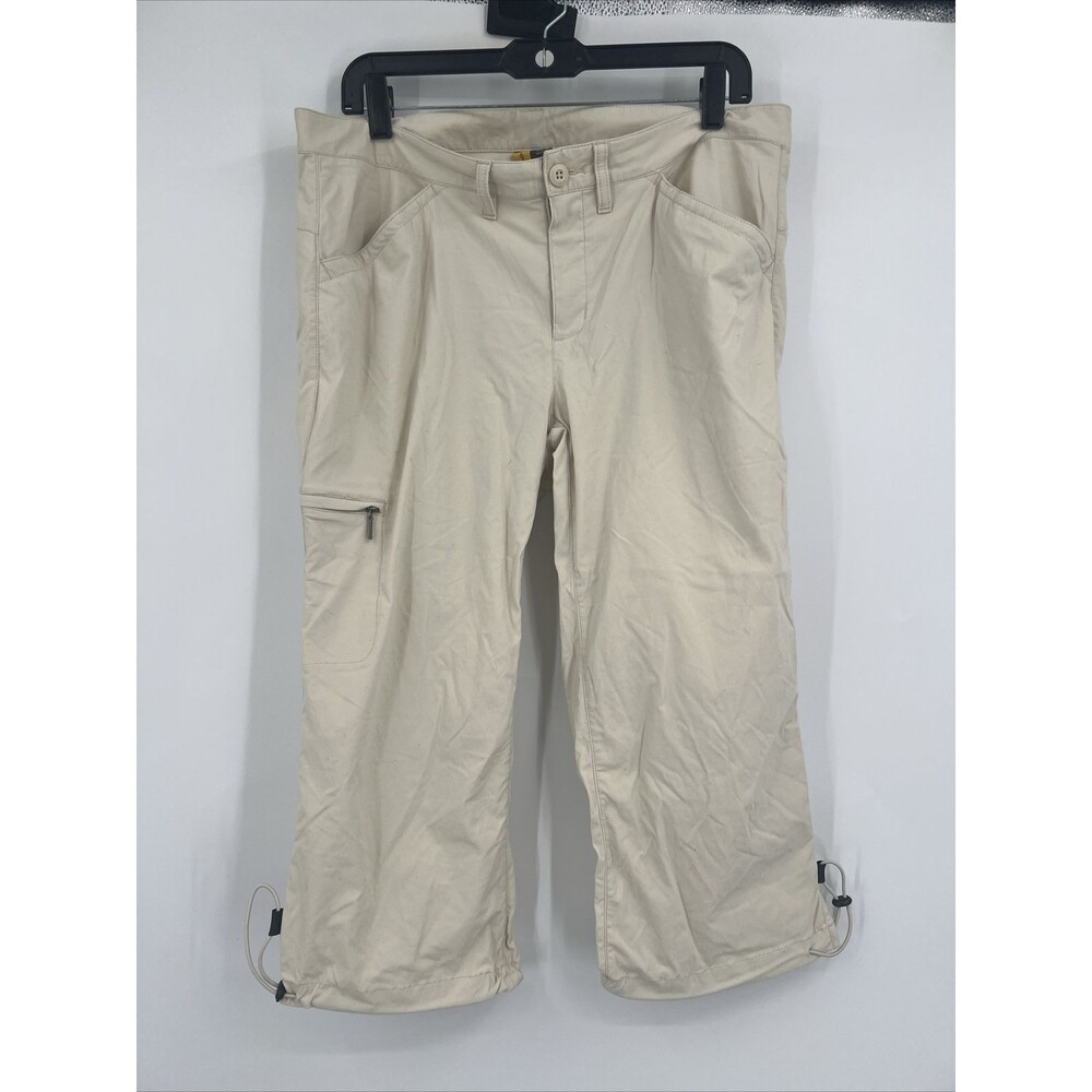 Eddie Bauer Cream Cropped Hiking Pants Women’s Size 12